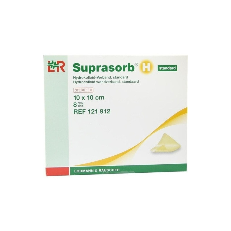 Suprasorb H Hydrokolloid Verband standard 10x10cm, 8 ST – PZN 7402552