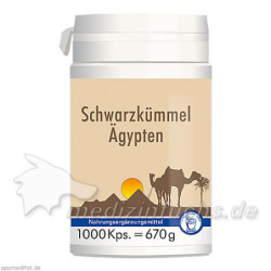 Schwarzkümmel Ägypten + Vitamin E, 1000 ST – PZN 4191793