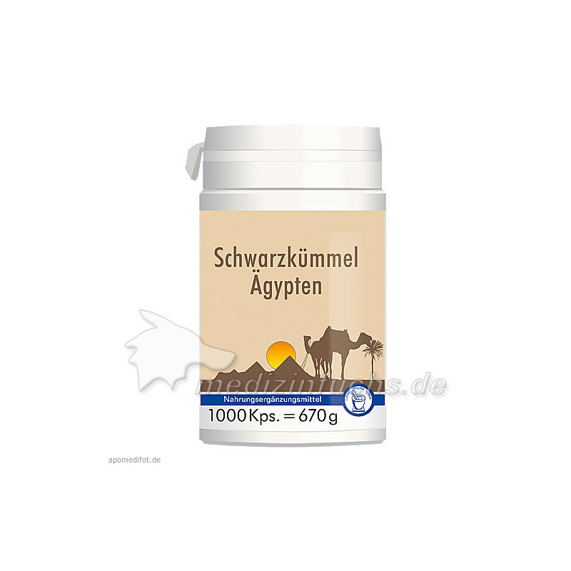 Schwarzkümmel Ägypten + Vitamin E, 1000 ST – PZN 4191793