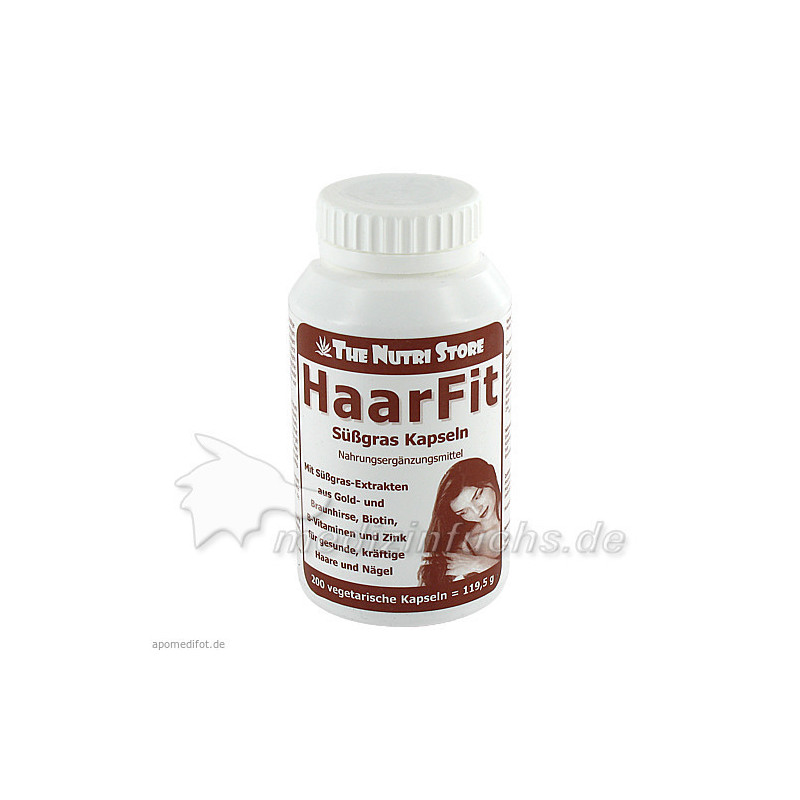 Süßgras Haarfit veget. Kapseln, 200 ST – PZN 829974