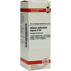 Stibium Sulf. nigrum D 30 Dilution (20 ml) – PZN 1066343