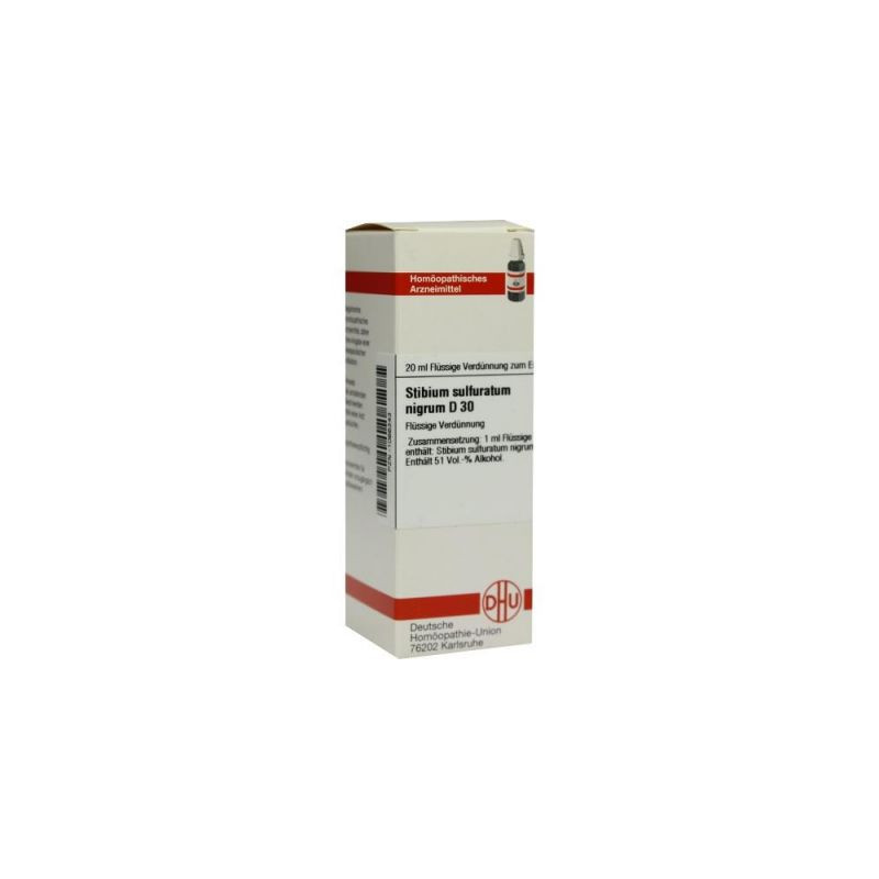 Stibium Sulf. nigrum D 30 Dilution (20 ml) – PZN 1066343
