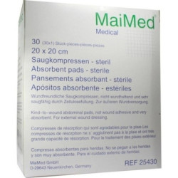 Saugkompressen 20x20 steril, 30X1 ST – PZN 2072914