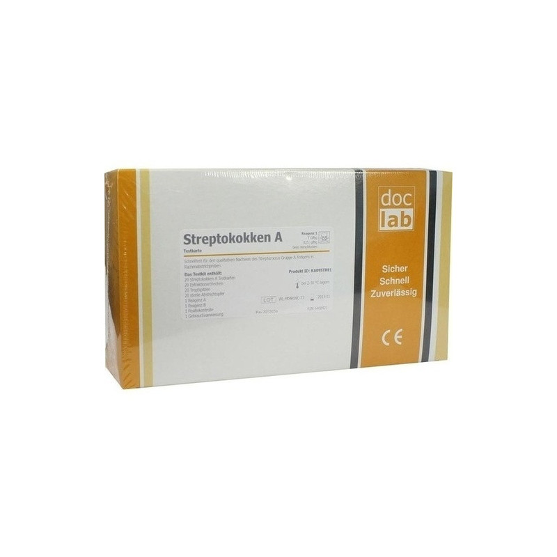 Streptokokken A Schnelltest-Set Testkarten, 20 ST – PZN 6408423