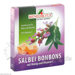 Salbei Bonbons mit Honig und Vitamin C, 50 G – PZN 1854201