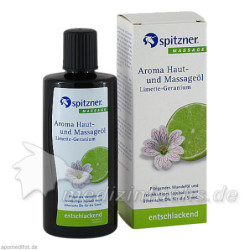 Spitzner Haut- u. Massageöl Limette-Geranium, 190 ML – PZN 5465152