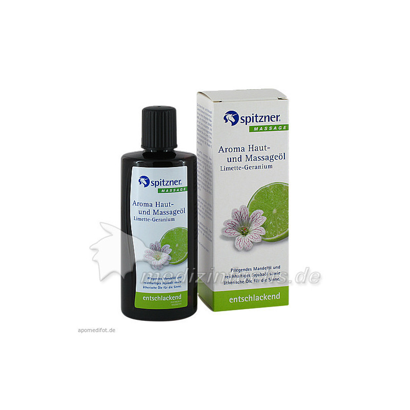 Spitzner Haut- u. Massageöl Limette-Geranium, 190 ML – PZN 5465152