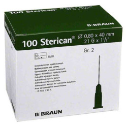 Sterican Kanüle luer-lok 0,80x40mm Größe 2  grün (100 stk) – PZN 2050806