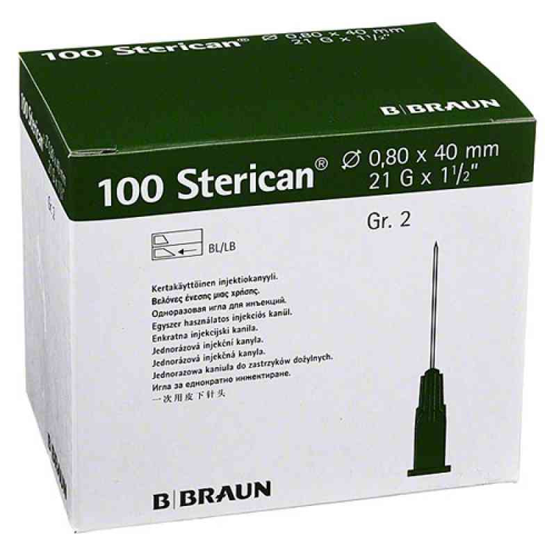 Sterican Kanüle luer-lok 0,80x40mm Größe 2  grün (100 stk) – PZN 2050806