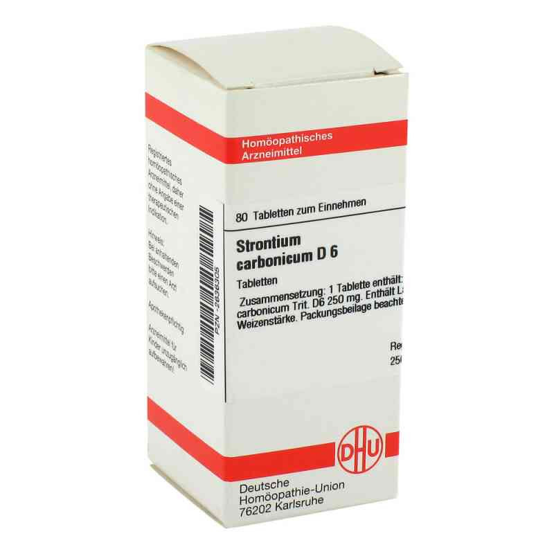 Strontium Carbonicum D 6 Tabletten (80 stk) – PZN 2636305