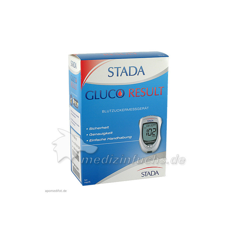 STADA GLUCO RESULT BLUTZUCKERMESSGERÄT MG/DL, 1 ST – PZN 5879356