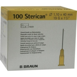 Sterican Kanülen 19GX1 1/2 1.1X40mm, 100 ST – PZN 3033299