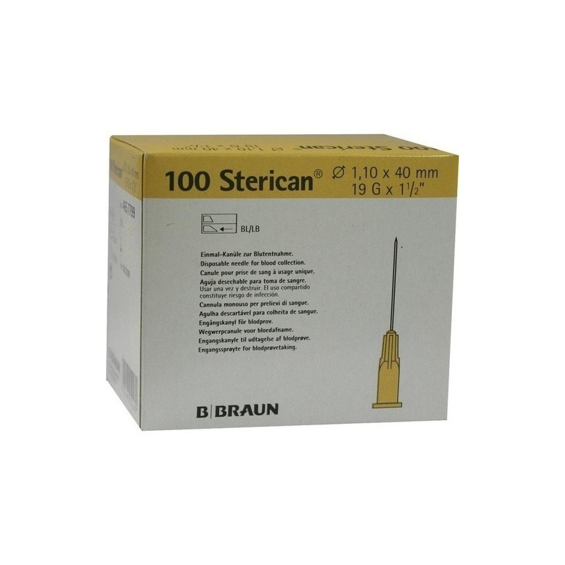 Sterican Kanülen 19GX1 1/2 1.1X40mm, 100 ST – PZN 3033299