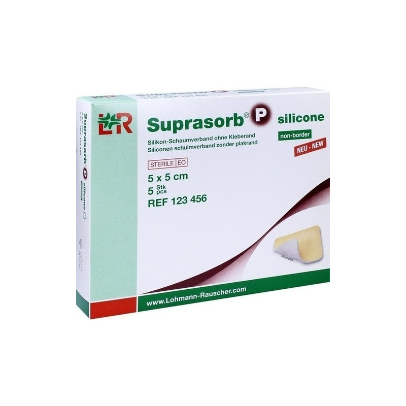 Suprasorb P silicone Schaumverb. 5x5cm non border, 5 ST – PZN 724293
