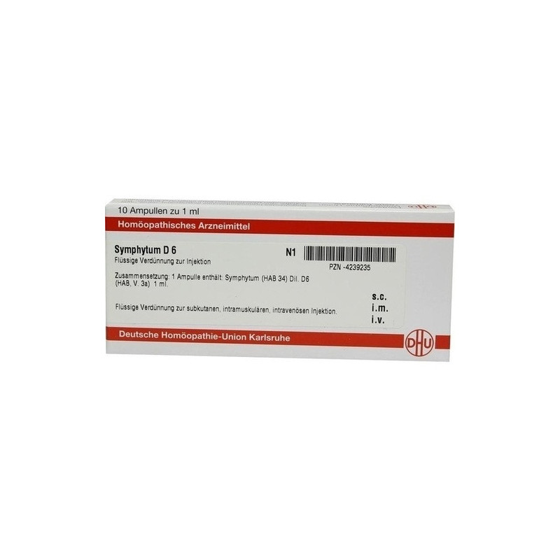 SYMPHYTUM D 6 Ampullen, 10X1 ML – PZN 4239235