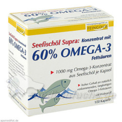 Seefischöl Supra mit 60% Omega-3-Fettsäuren Weichk, 100 ST – PZN 4999408