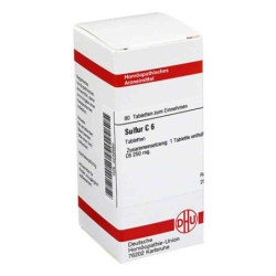 Sulfur C 6 Tabletten (80 stk) – PZN 4238980