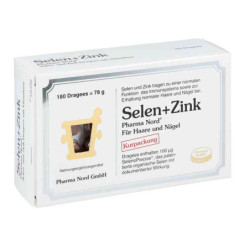 Selen+zink Pharma Nord Dragees (180 stk) – PZN 10074399