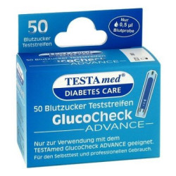 Testamed Glucocheck Advance Teststreifen (50 stk) – PZN 9670073