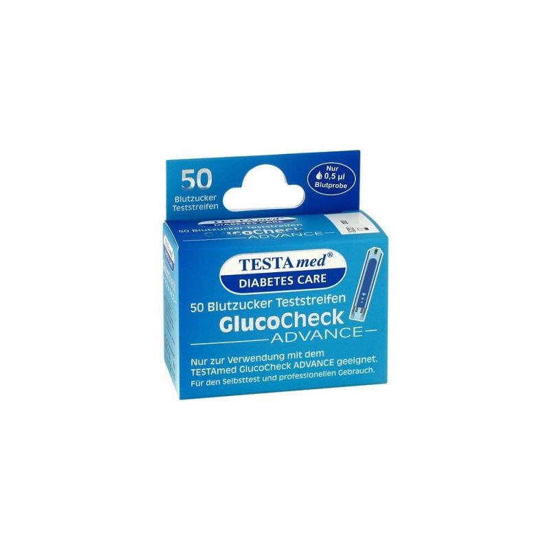 Testamed Glucocheck Advance Teststreifen (50 stk) – PZN 9670073
