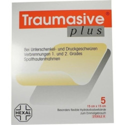 Traumasive plus steriler Hydrokolloidverb. 15x15cm, 5 ST – PZN 8545360