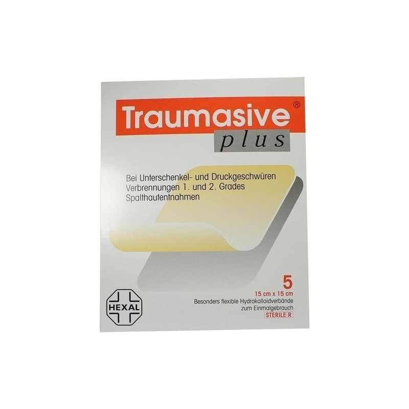 Traumasive plus steriler Hydrokolloidverb. 15x15cm, 5 ST – PZN 8545360
