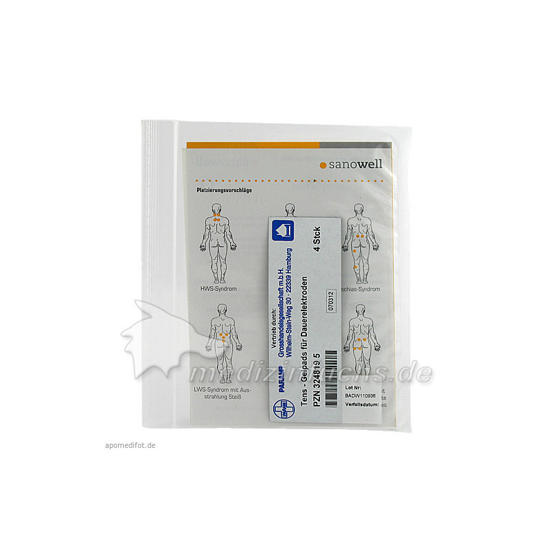 Tens Gel-Pads f. Dauerelektroden, 4 ST – PZN 3248195