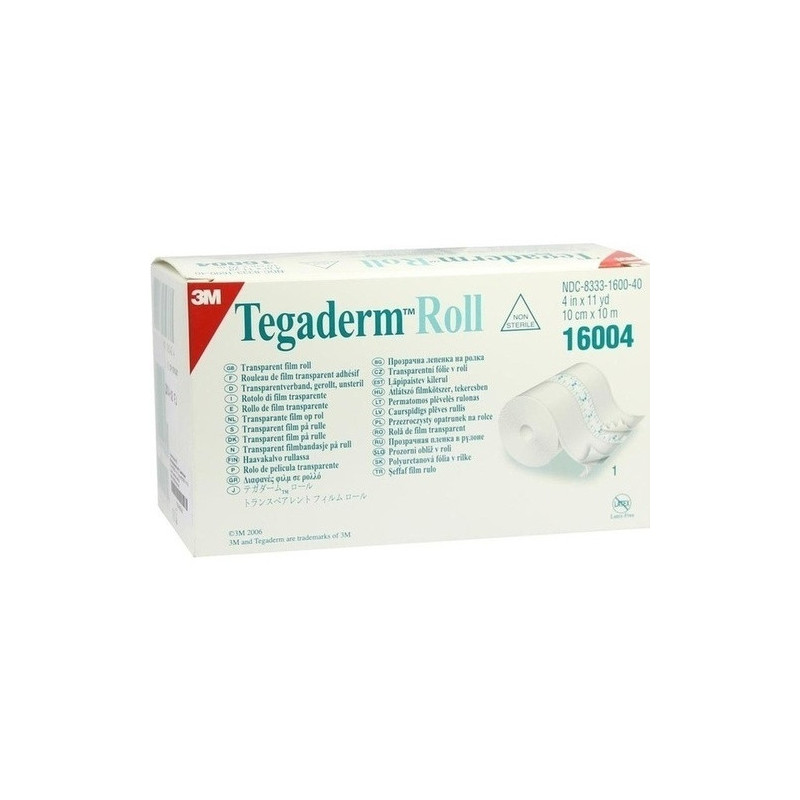 Tegaderm Rolle 10cm x 10m Pflaster 16004, 1 ST – PZN 9007943
