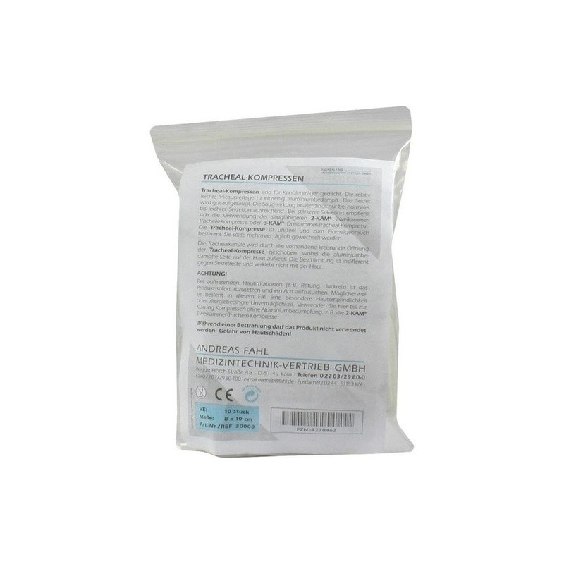 TRACHEAL KOMPRESSEN METALLINE 8X10CM, 10 ST – PZN 4770462