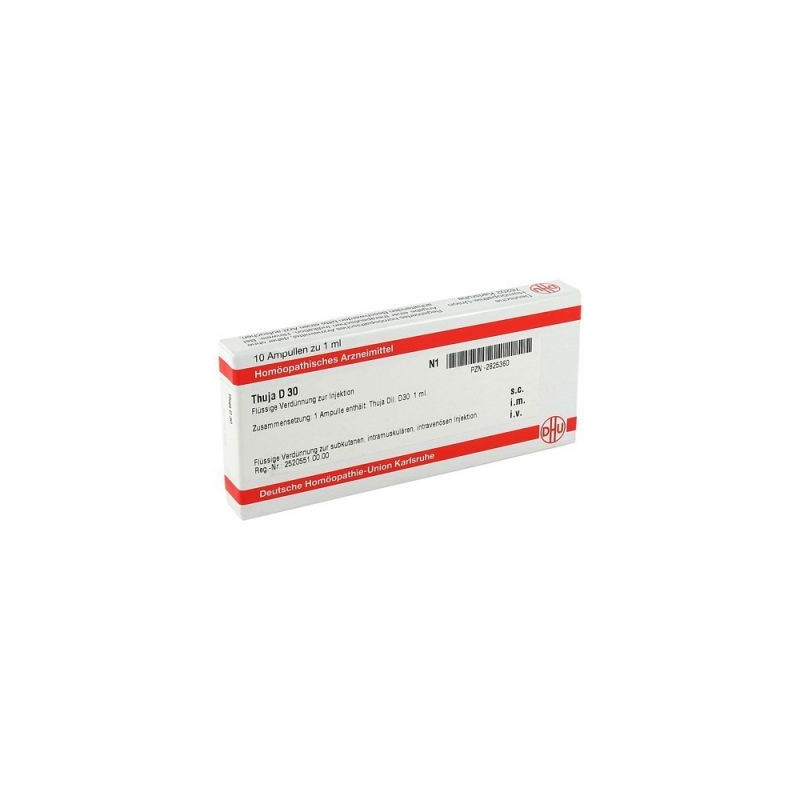 Thuja D 30 Ampullen (10X1 ml) – PZN 2825360