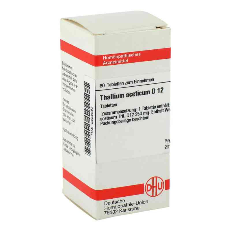 Thallium Acet. D 12 Tabletten (80 stk) – PZN 2636883