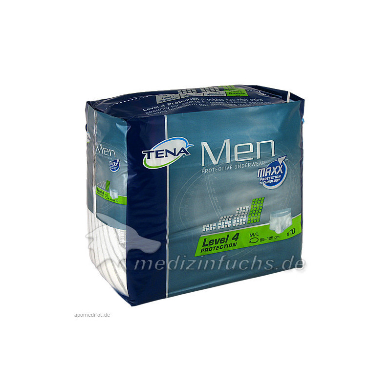 TENA Men Protective Underwear Level 4 M/L, 10 ST – PZN 7515196