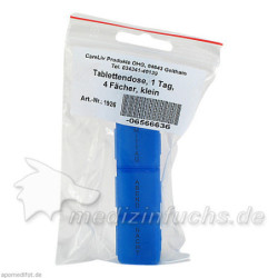 Tablettendose 1 Tag 4 Fächer klein, 1 ST – PZN 6566636