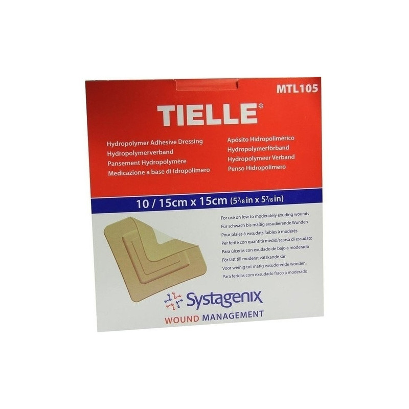 TIELLE HYDROPOLYMER VERBAND STERIL 15cmx15cm, 10 ST – PZN 8513839