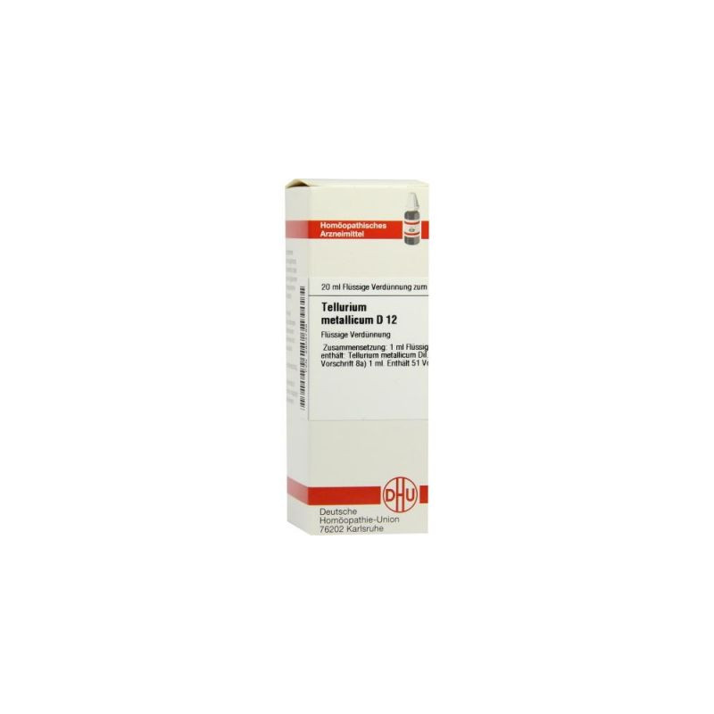 Tellurium Metallicum D 12 Dilution (20 ml) – PZN 2803789