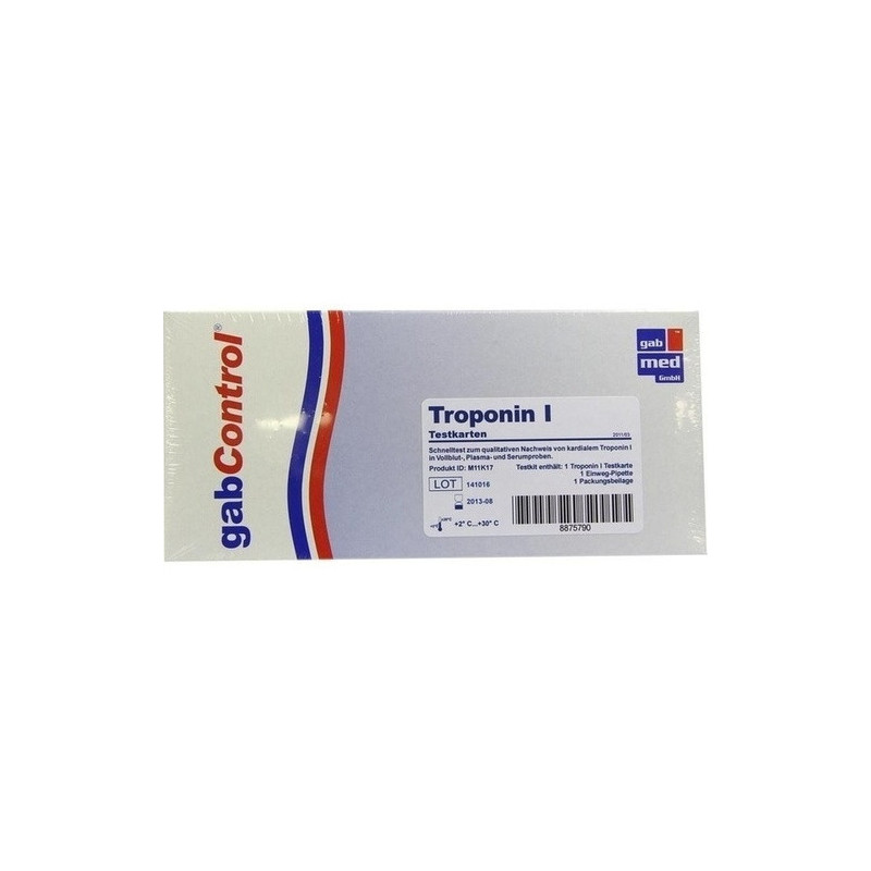 Troponin Schnelltestkarte Vollblut Serum Plasma, 1 ST – PZN 8875790