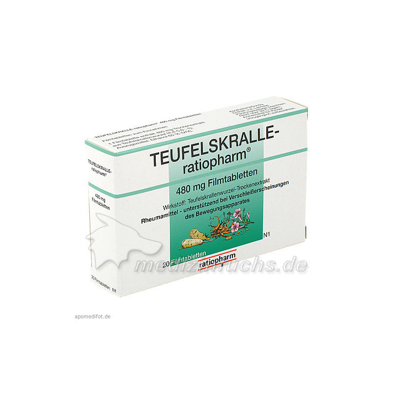 TEUFELSKRALLE-ratiopharm, 20 ST – PZN 2940718