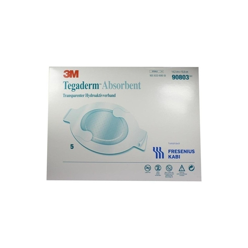 Tegaderm Absorbent FK oval 14.2x15.8cm Verband, 5 ST – PZN 6916817