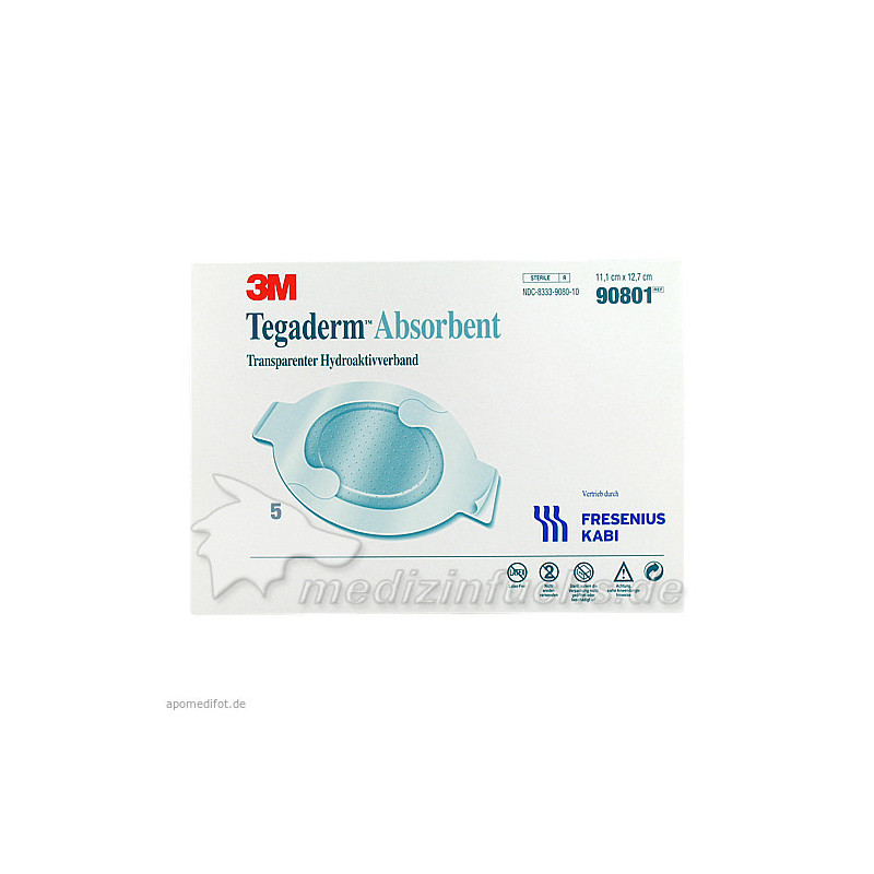 Tegaderm Absorbent FK oval 11.1x12.7cm Verband, 5 ST – PZN 6916800