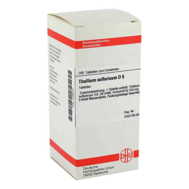Thallium Sulf. D 6 Tabletten (200 stk) – PZN 3486701