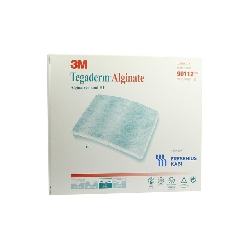 Tegaderm Alginate FK 10x10cm Kompressen, 10 ST – PZN 6916881