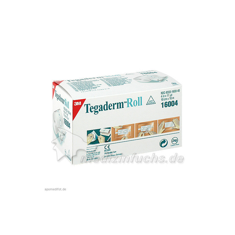 Tegaderm 3M Rolle 10cmx10m, 1 ST – PZN 3816512