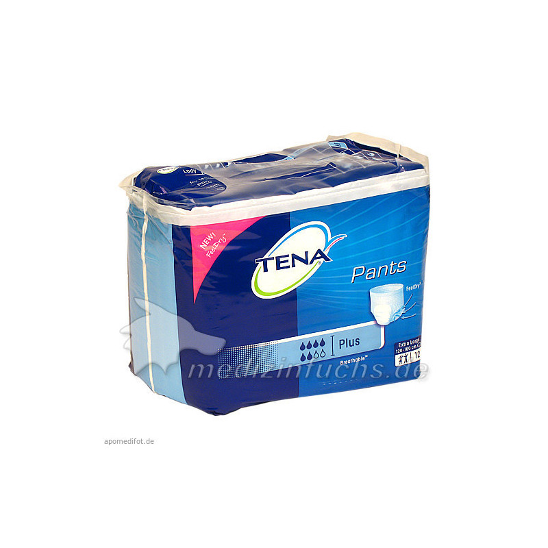 TENA PANTS plus x-large 120-160 cm Einweghose, 12 ST – PZN 782190