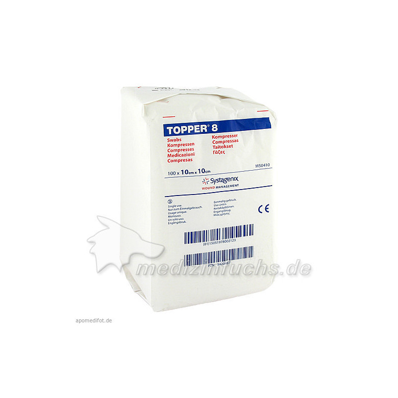 TOPPER 8 UNST 10X10 50410, 100 ST – PZN 3420487