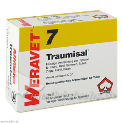 TRAUMISAL 7 Ampullen vet., 10X2 ML – PZN 4902426