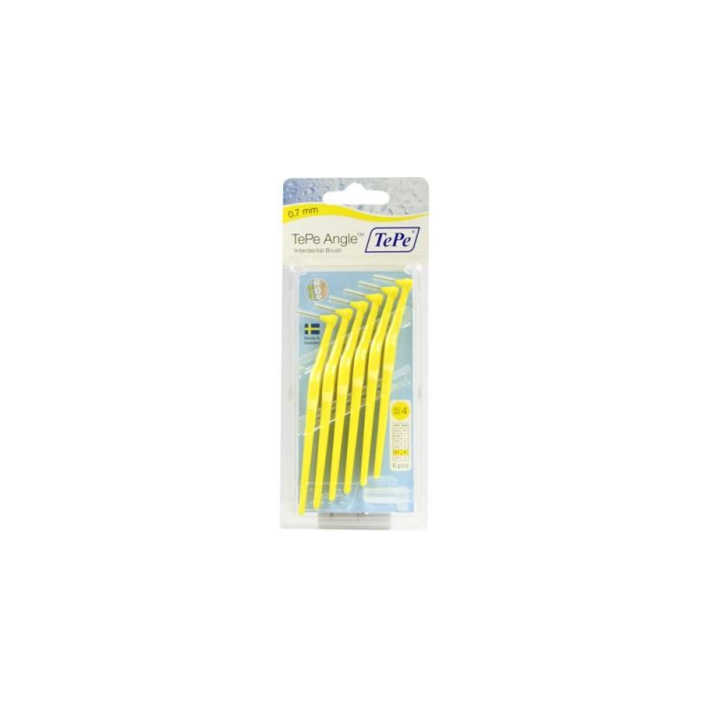 Tepe Angle Interdentalbürste 0,7mm gelb (6 stk) – PZN 7708877
