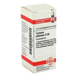 Tartarus Stibiatus D 30 Globuli (10 g) – PZN 1788131