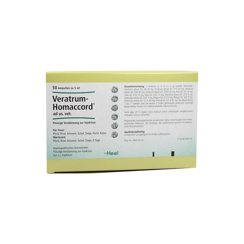 VERATRUM HOMACCORD ad us.vet.Ampullen, 50 ST – PZN 2760206
