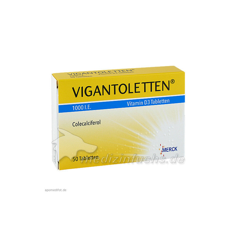 VIGANTOLETTEN 1.000 I.E. Vitamin D3 Tabletten, 50 ST – PZN 1245436
