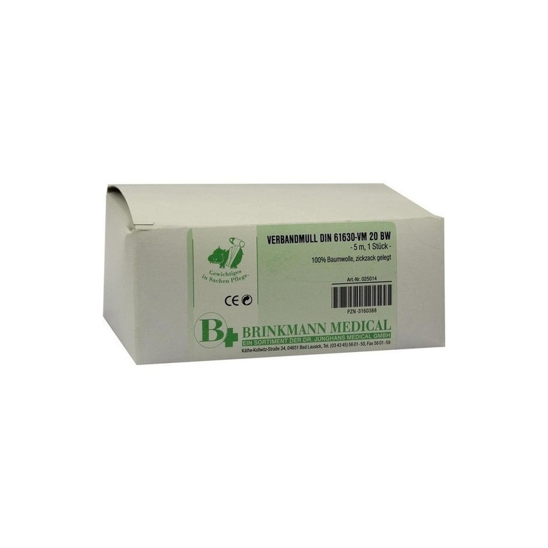 VERBANDMULL 10 cmx5 m zickzack, 1 ST – PZN 3160388